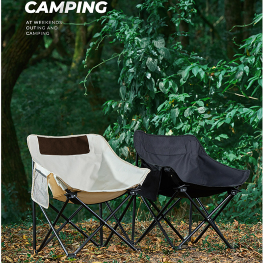 户外舒适便携月亮椅加宽加厚靠背椅精选便捷轻奢便捷精选携带小巧