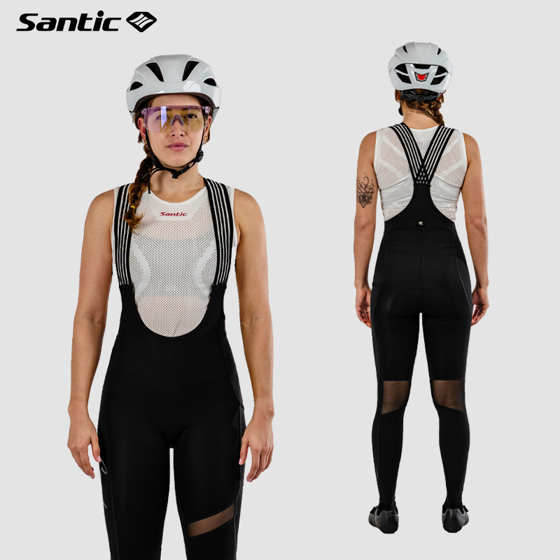 Santic/森地客 女士春夏背带骑行长裤 透气纱网自行车单车裤 凯特
