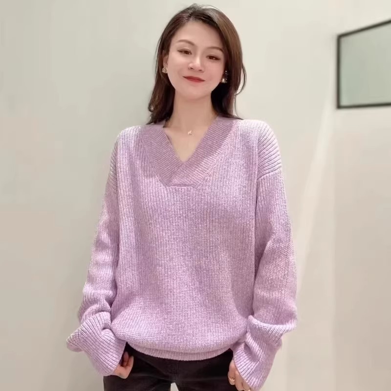 【商场同款】秋冬针织衫气质慵懒风宽松百搭时尚上衣女毛衣1399582