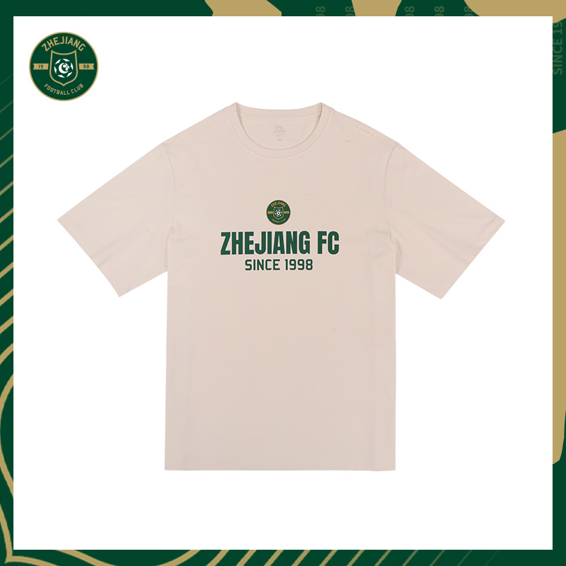 浙江FC官方正品队徽印花T恤短袖衫