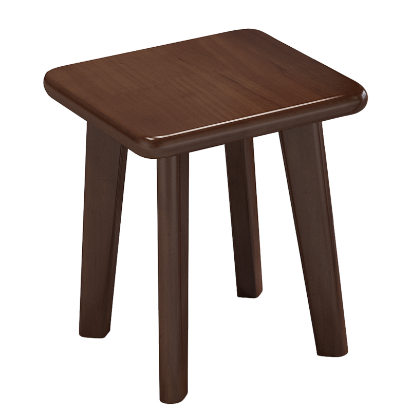 北欧全实木小方凳子家用现代简约吃饭椅子高板凳餐椅方凳原木妆凳