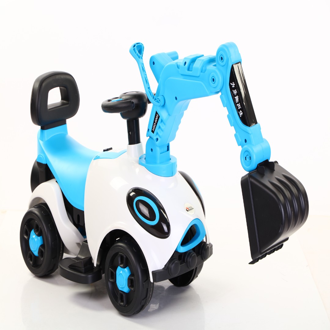 儿童电动滑行挖机新款宝宝带音乐1-3-5岁挖机 儿童电动挖玩具车