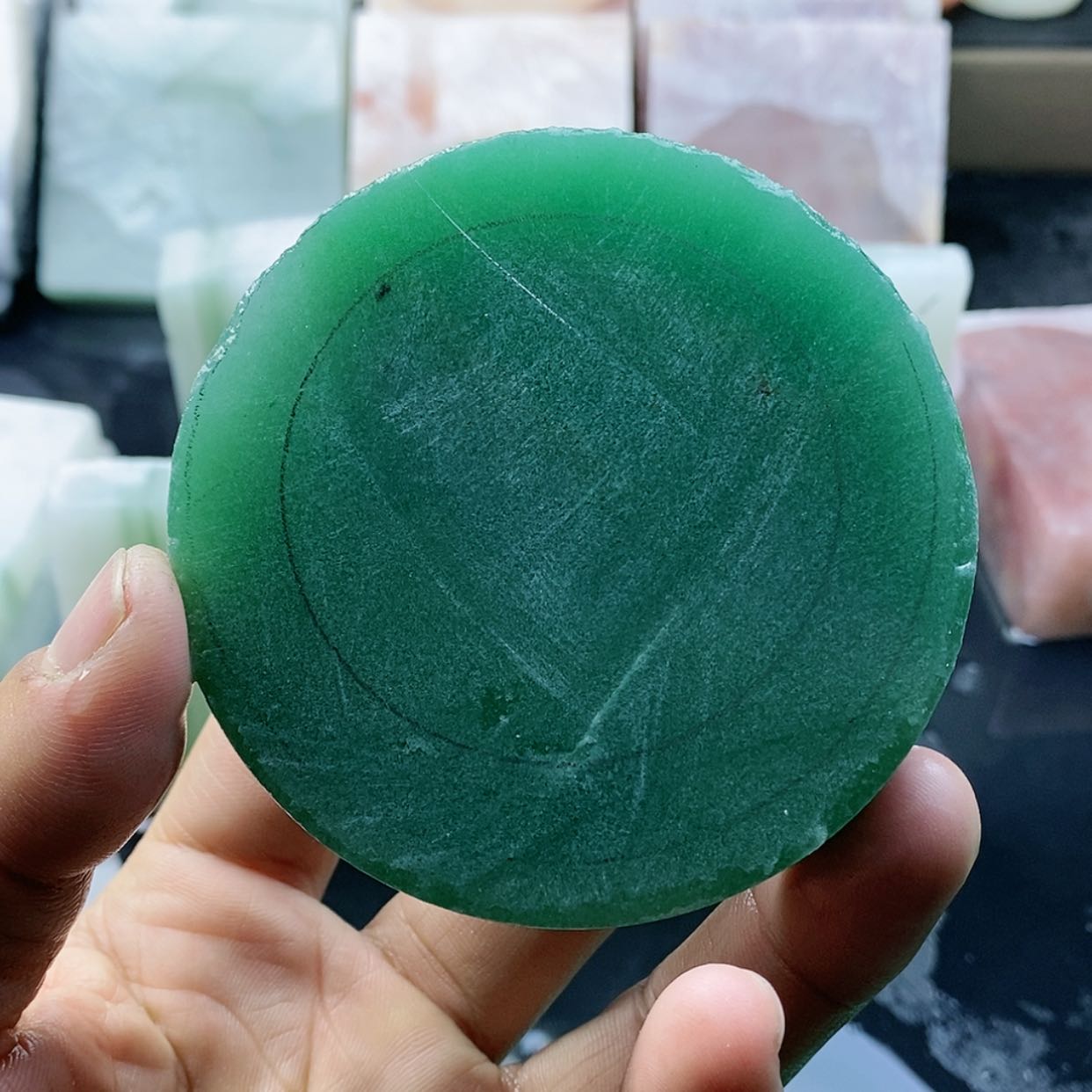 【闪购商品】石英质玉手镯未镶嵌八**风定制