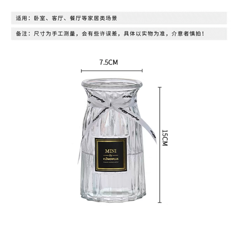 玻璃花瓶透明北欧ins风创意水培绿植花瓶