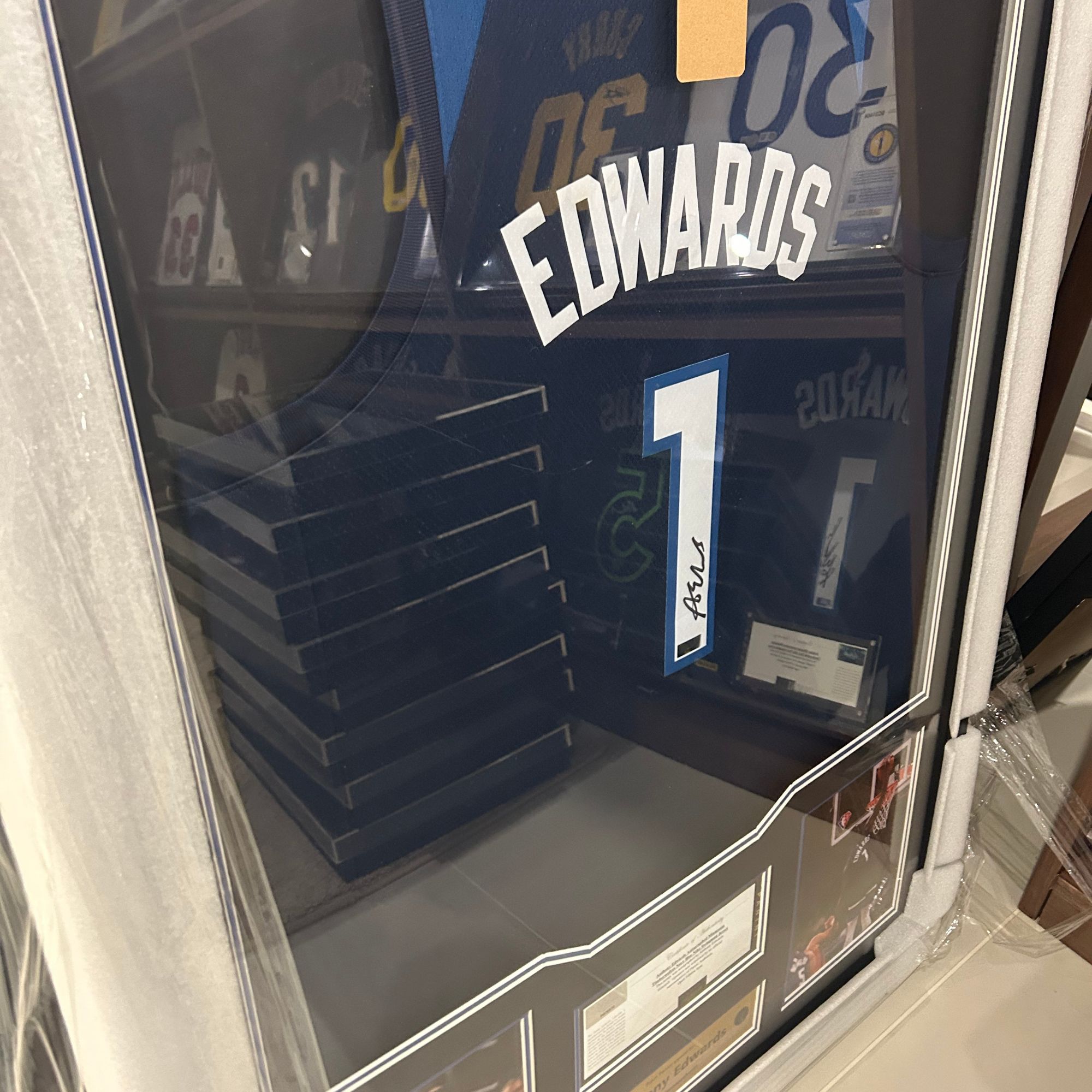 （麦扣体育）爱德华兹森林狼一号sw球衣