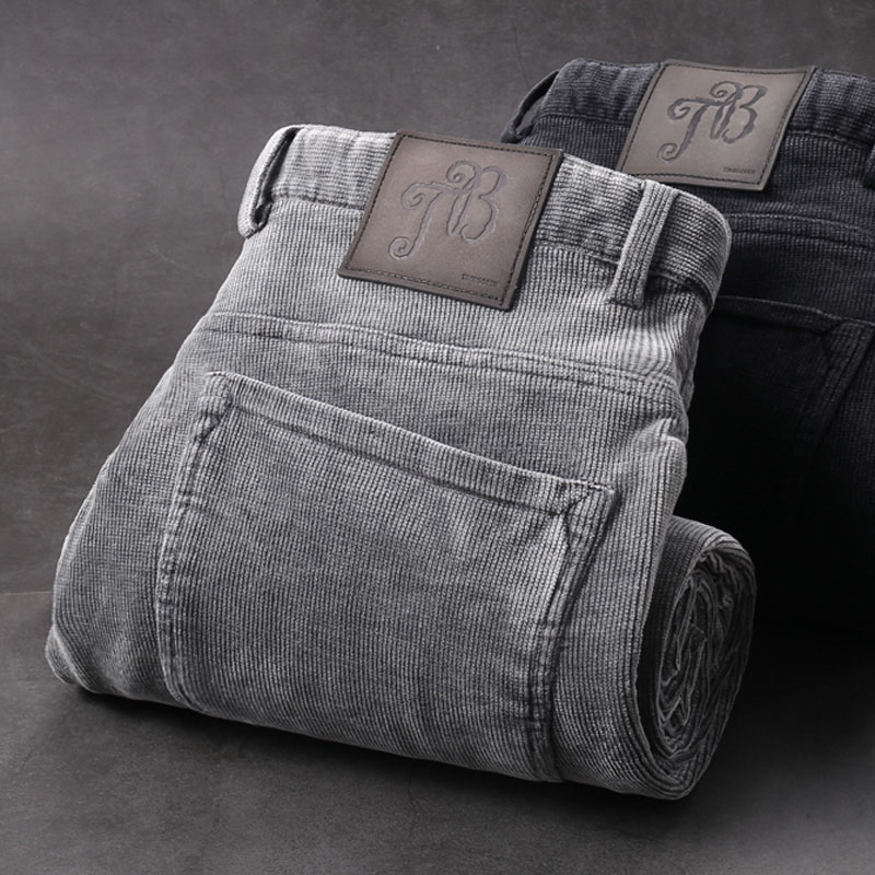 Mostarsea~超柔颗粒绒！秋冬复古休闲裤男士四面弹休闲灯芯绒长裤