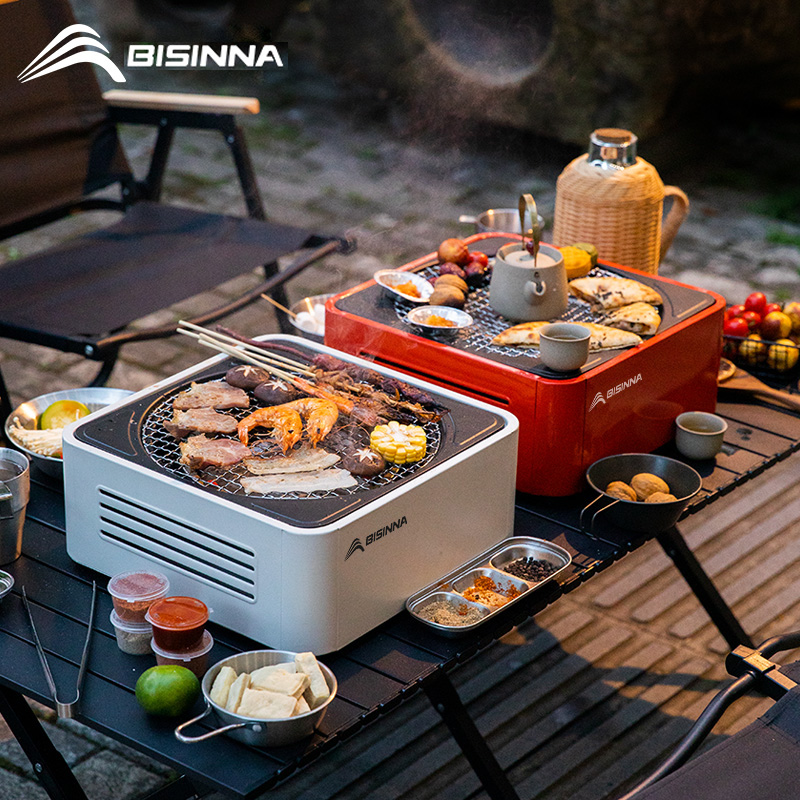 北山狼无烟烧烤炉户外便携烤盘韩式煎烤肉盘锅家用不粘露营铁板烧