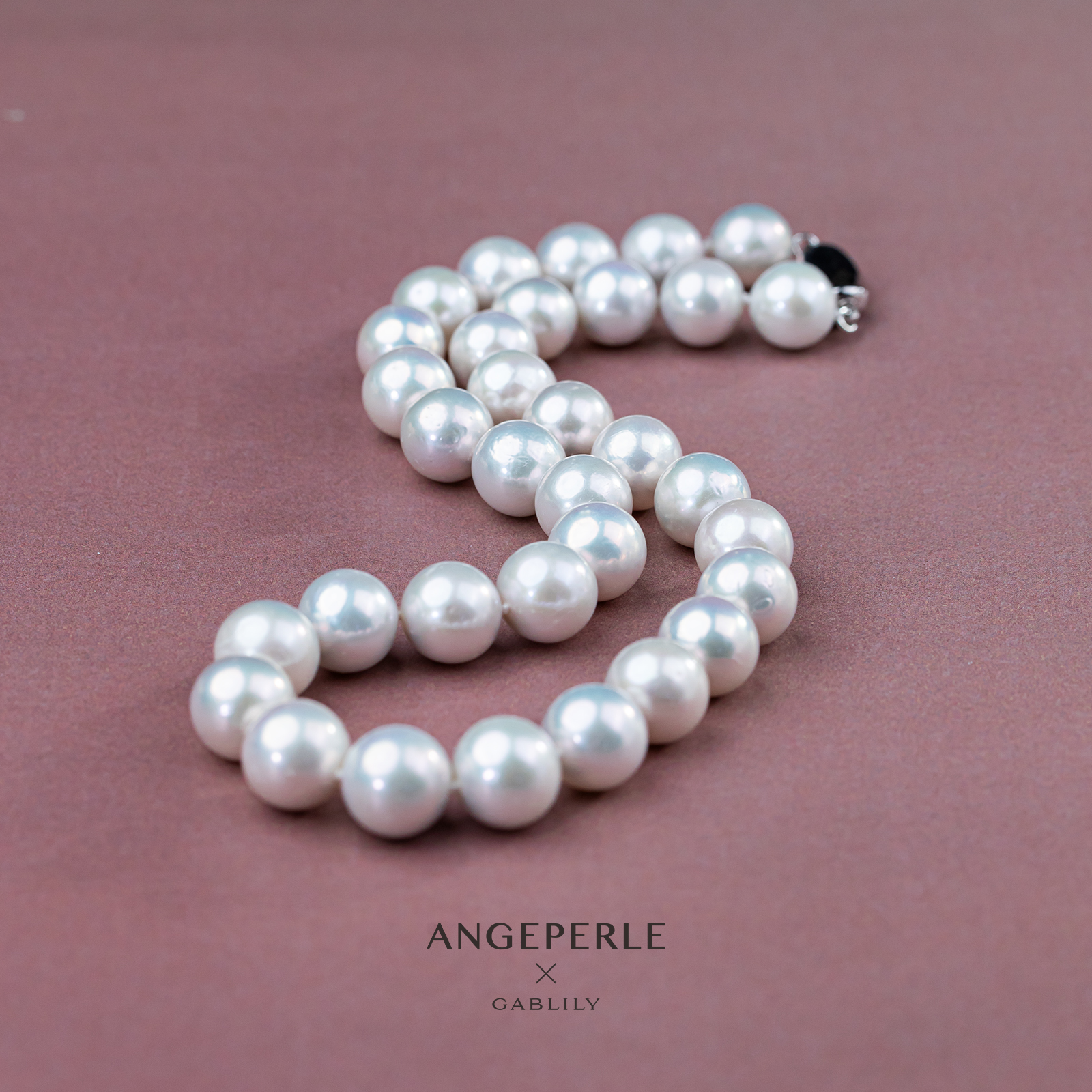 珈白丽【昕昕】淡水珍珠珈白丽S925银珍珠项链9-11mm经典款