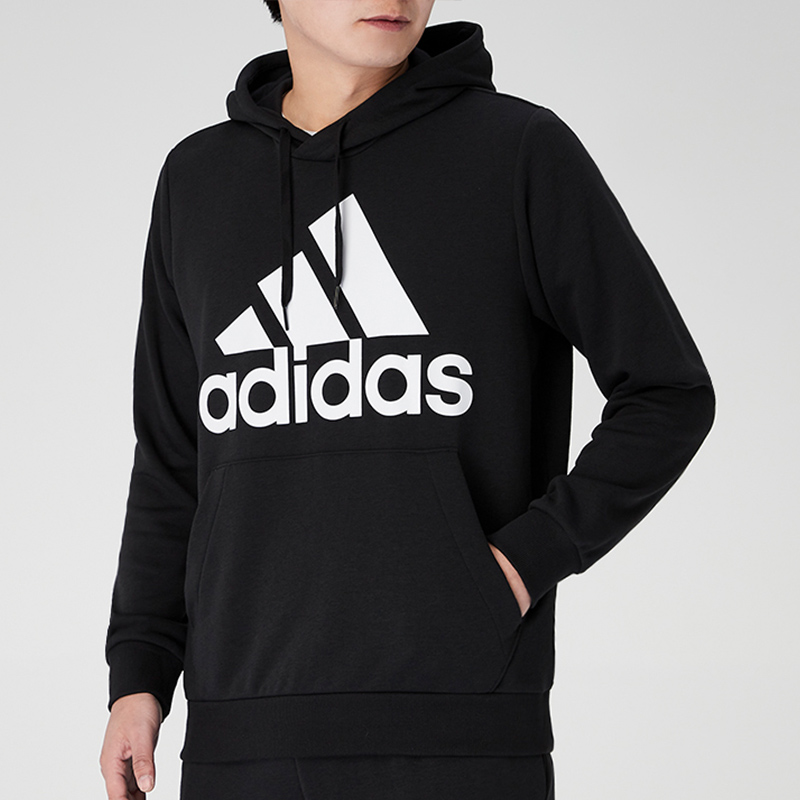 ADIDAS阿迪达斯连帽卫衣男装秋季款休闲长袖时尚运动服毛圈套头衫