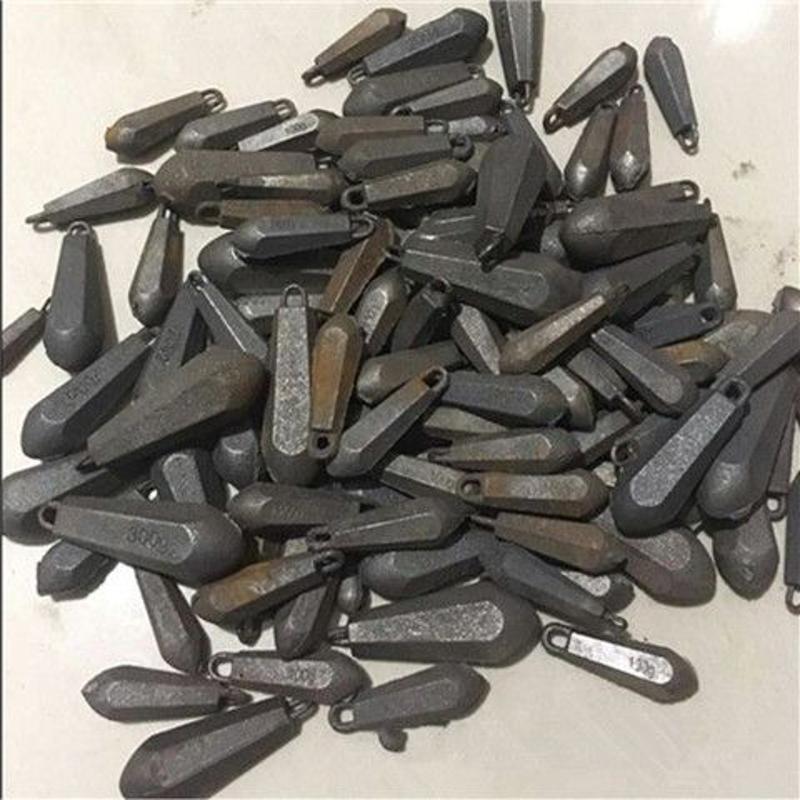 水滴六棱环保带环铁坠铅坨铅坠铁砣钓坠海钓淡钓配重渔具垂钓