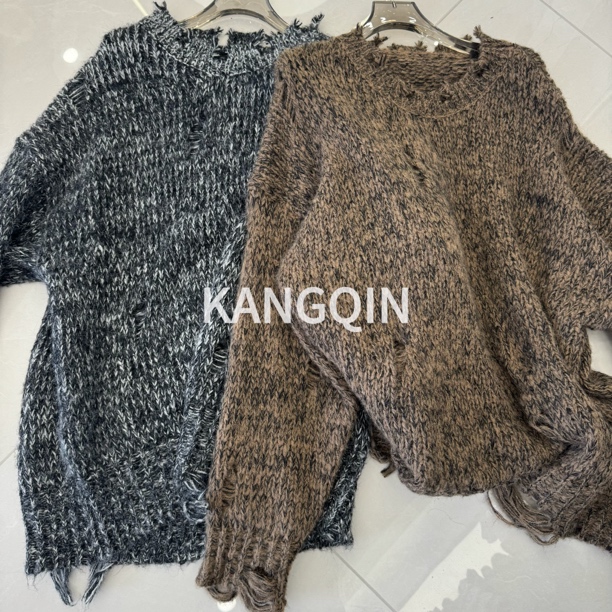 KANGQIN破洞毛衣
