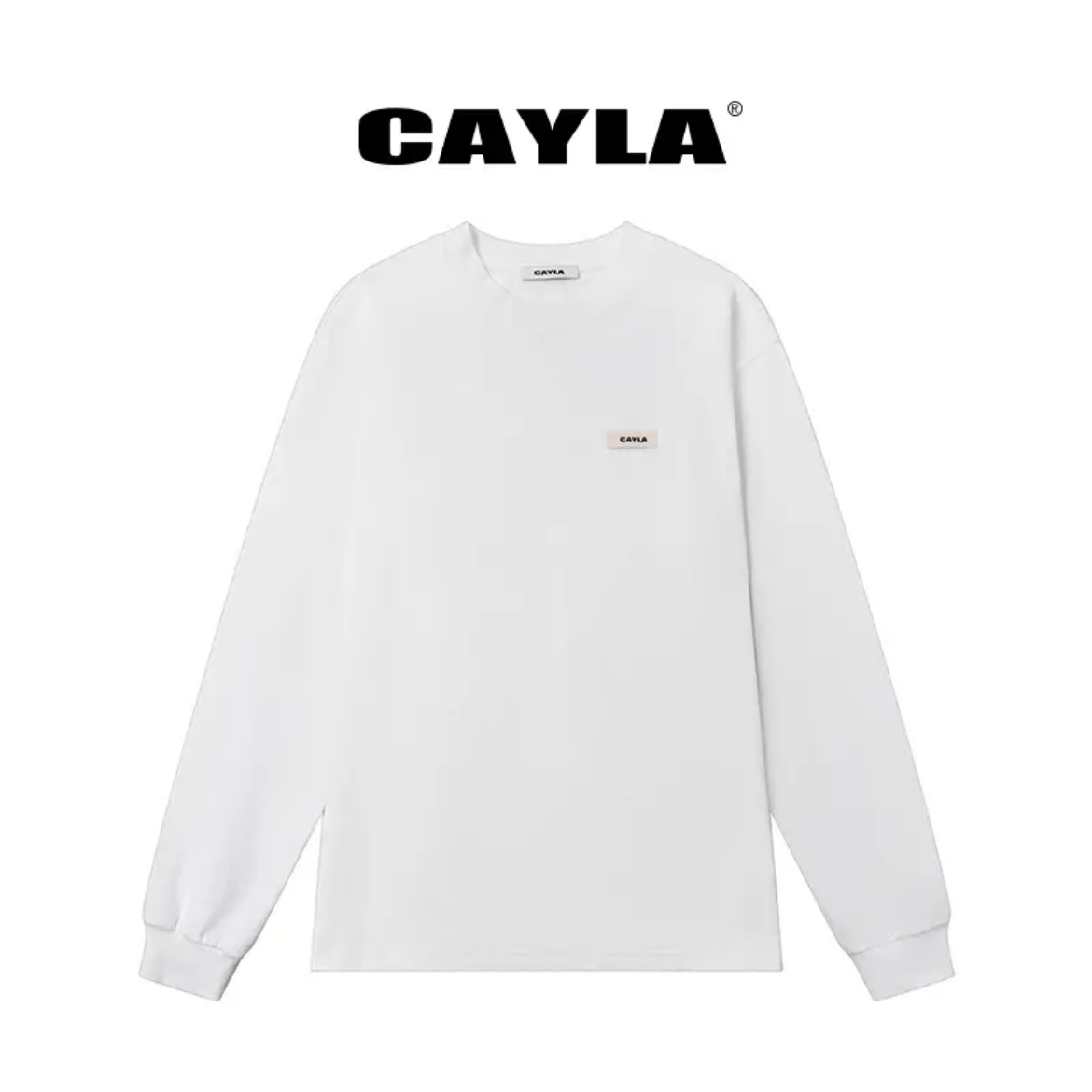 CAYLA织唛标长袖T恤034