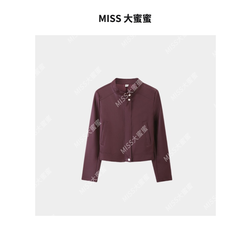 早秋复古皮衣外套短款夹克上衣洋气百搭气质皮衣女外套（红色）