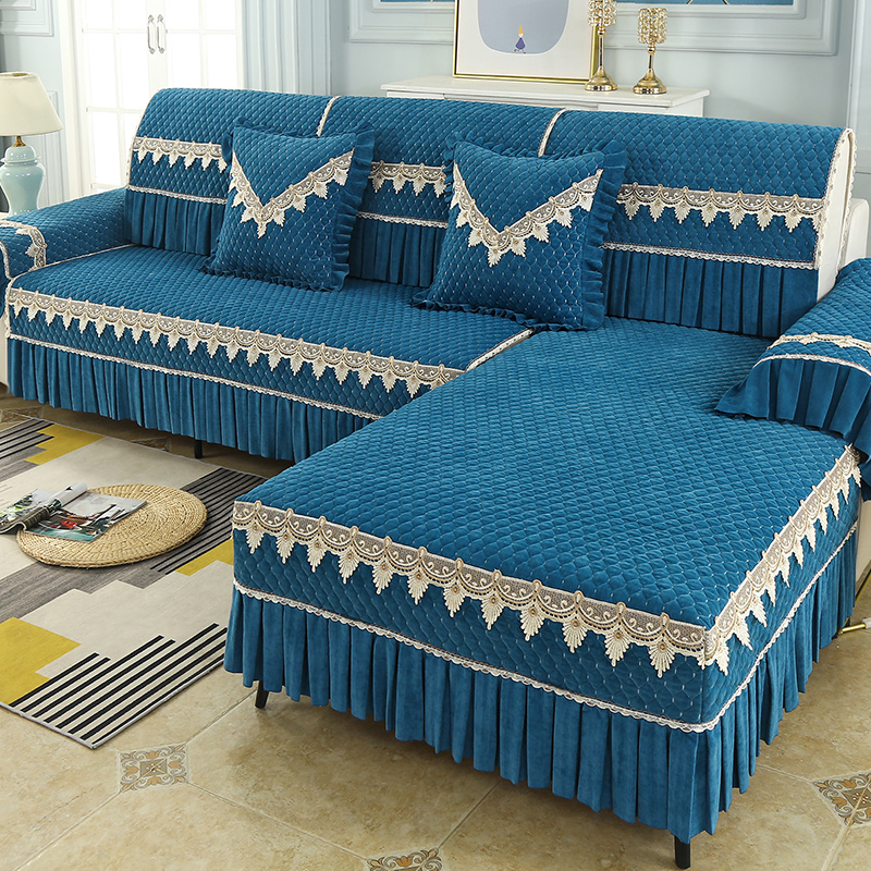 简约现代雪尼尔沙发垫四季通用防滑沙发套全包新款沙发盖布可定制