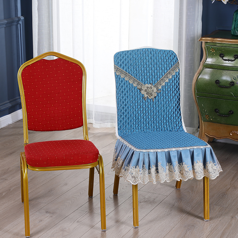 菁睿酒店饭店宴会升级版加棉加厚餐椅坐椅板凳椅子通用连体椅套