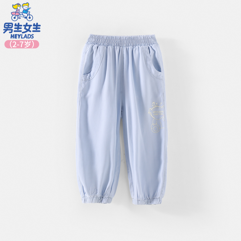 23745夏季宽松女小童宝宝长裤休闲裤NPNEJ23745A