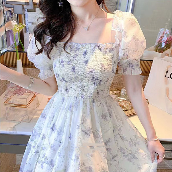 Q2271-2280【蘑菇专属】夏季連衣裙女裝新款時尚爆款設計感仙氣甜美