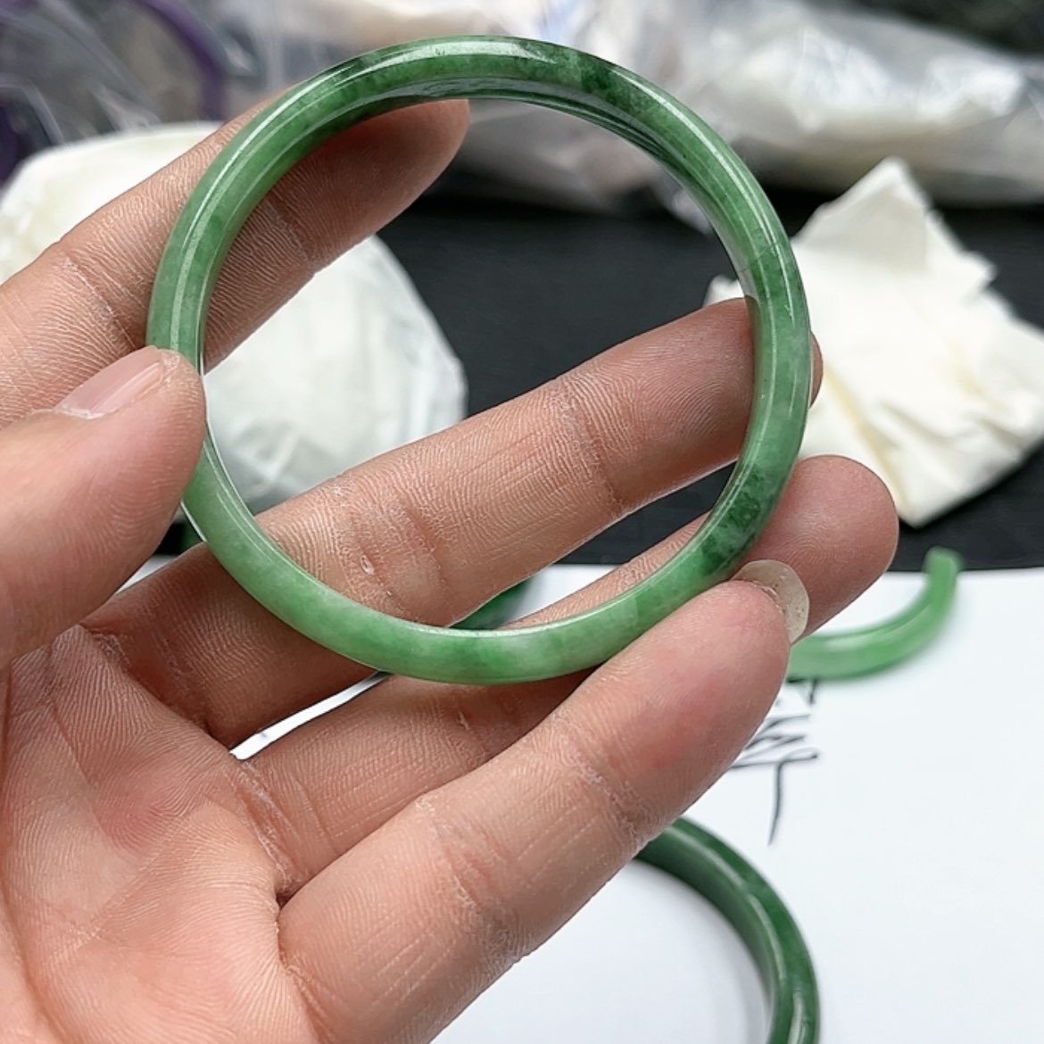 【闪购商品】翡翠手镯未镶嵌a 22