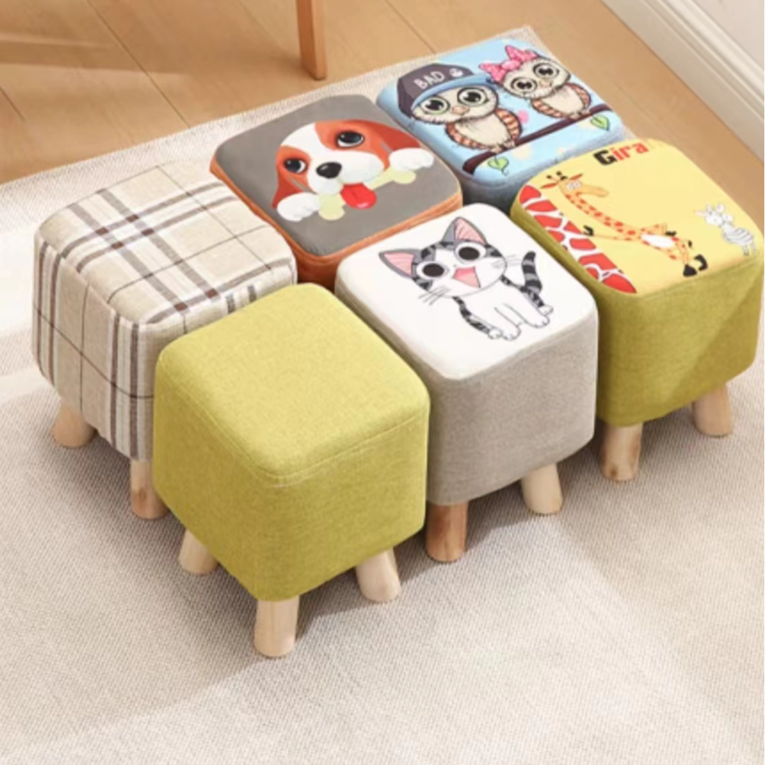 家用现代简约小凳子轻奢换鞋凳时尚创意轻奢简约客厅可爱小凳子