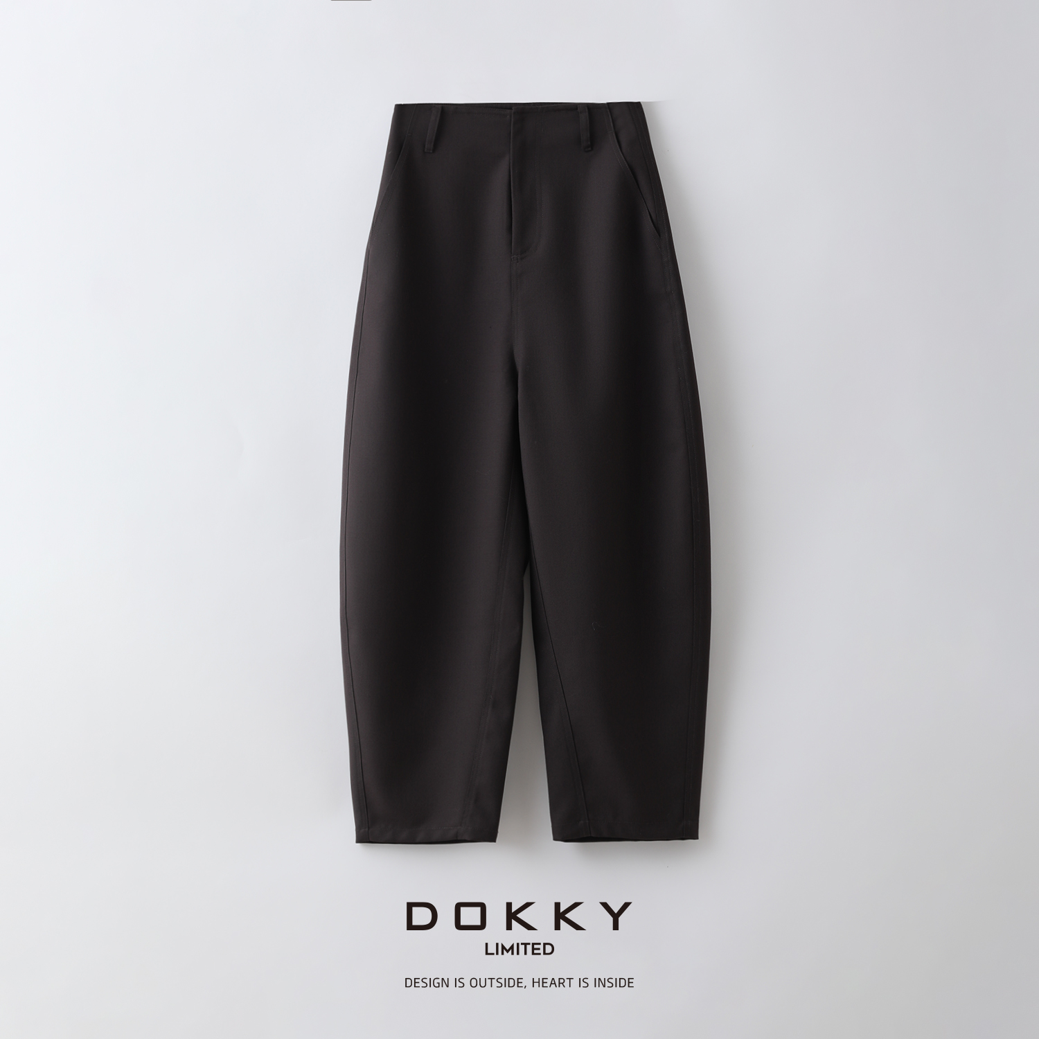 【山本镰刀裤】DOKKY轻奢·简约设计款休闲镰刀裤1230719-01热力感