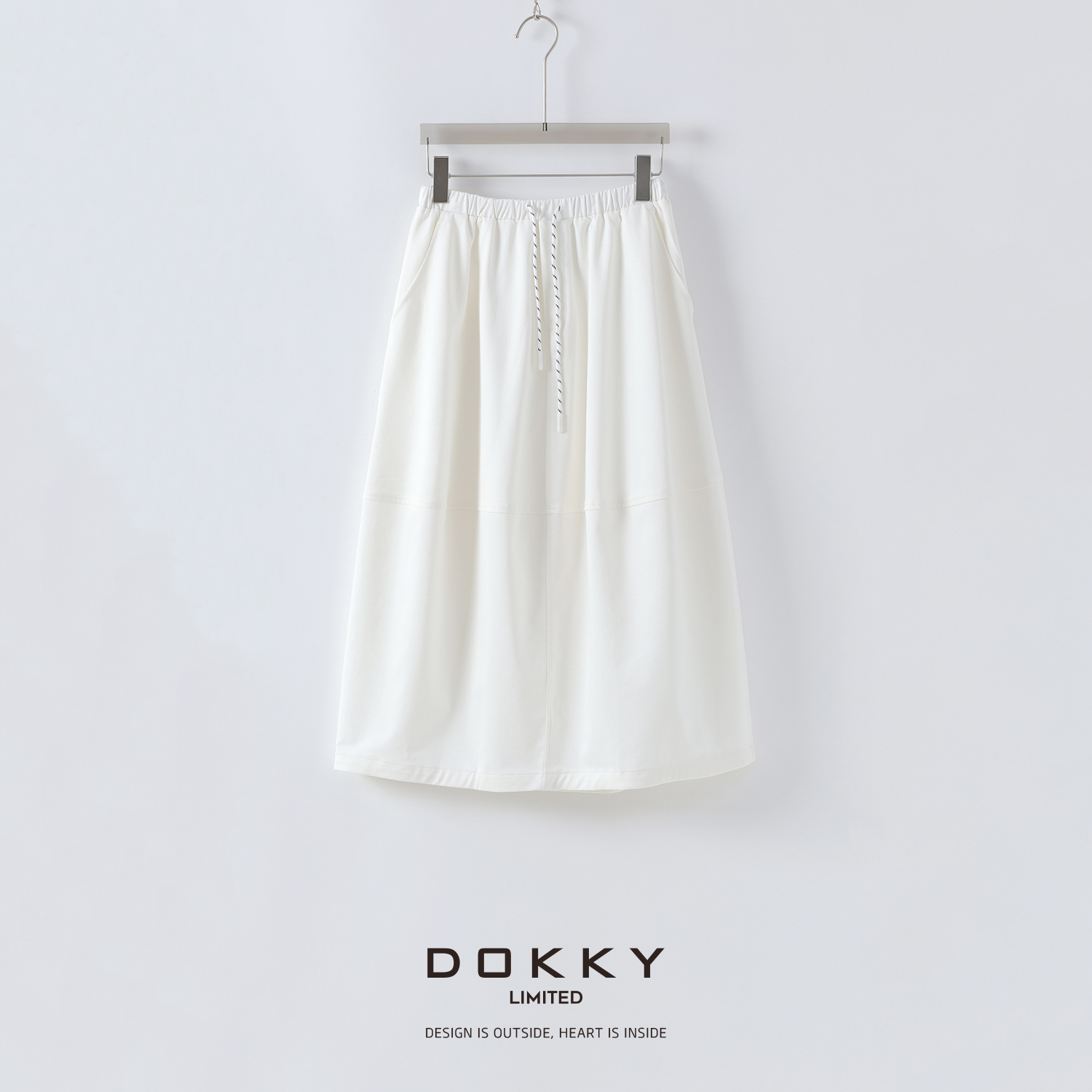 【汉南欧尼】DOKKY巨遮肉！挺阔有型.窄腰连体设计|半身裙花苞裙