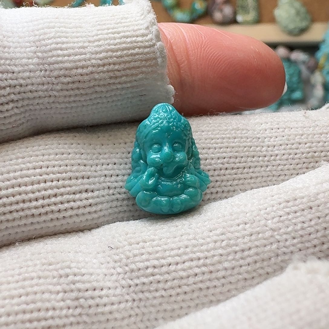 绿松石珠宝奇石未镶嵌11m m