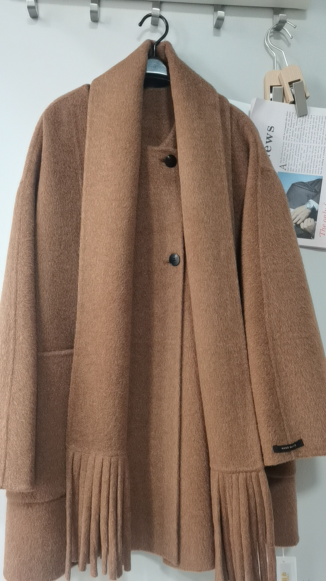 秋冬新款围巾款大衣