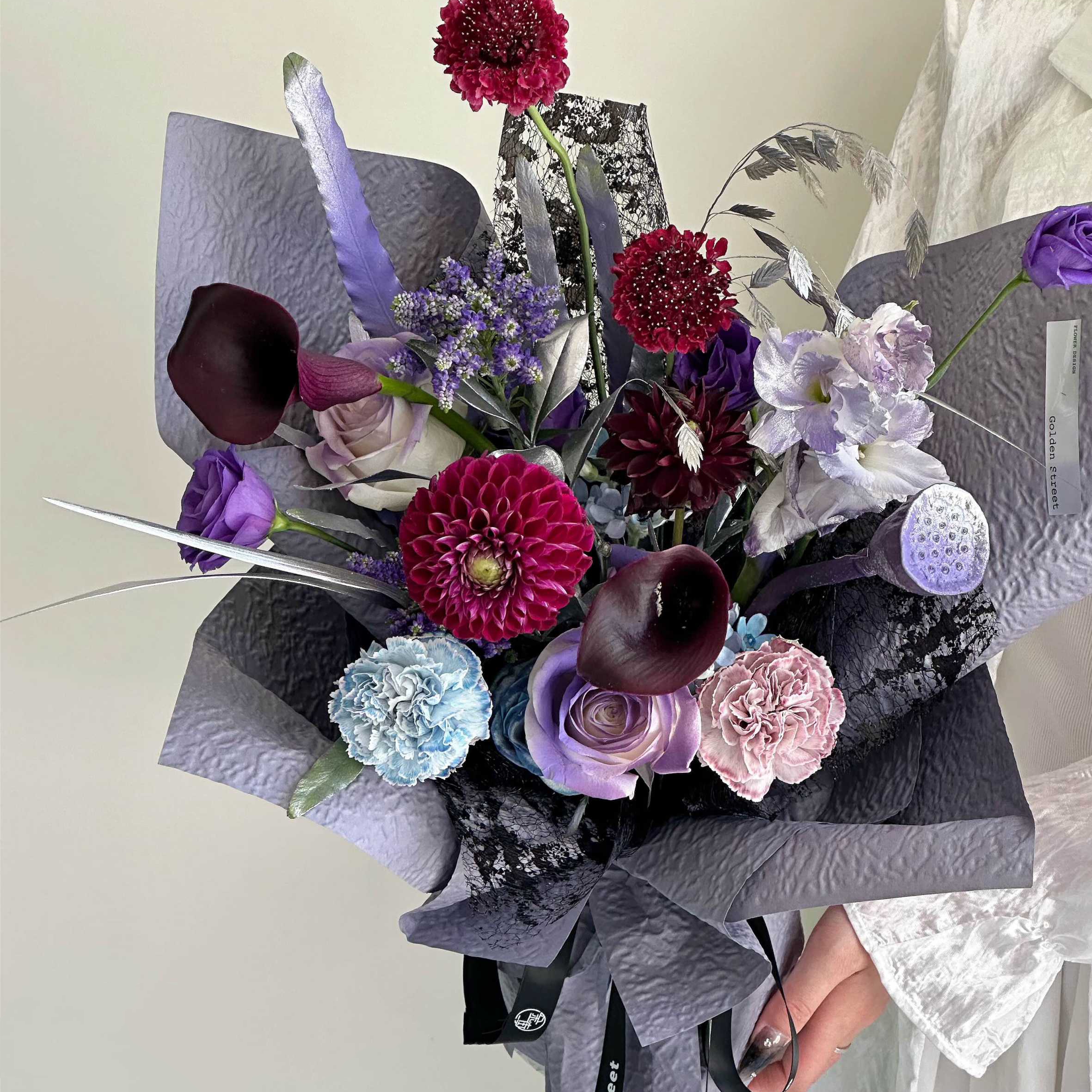 【微花宝】爆品石纹纸浮雕纸压纹纸防水风华纸材质鲜花店花束包装