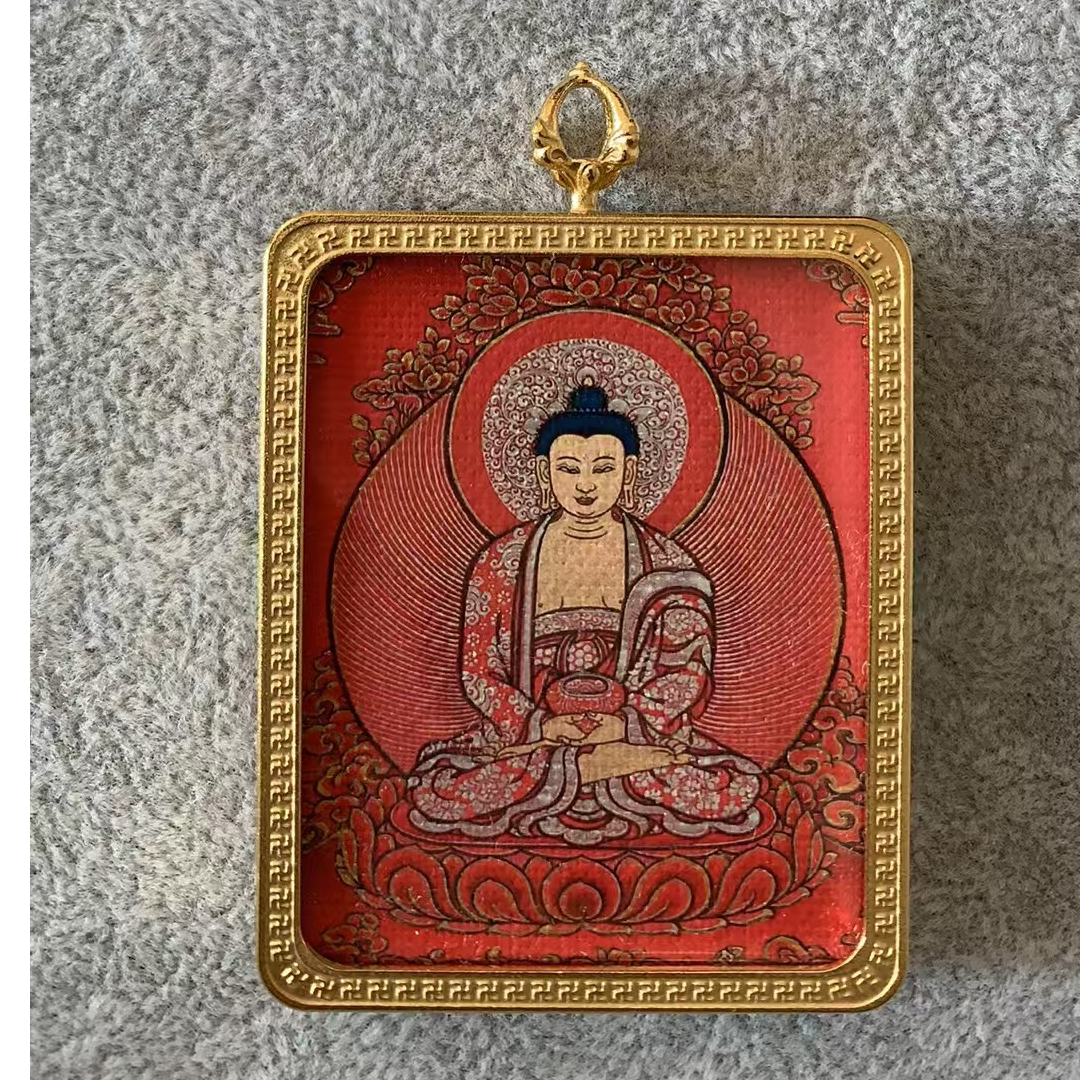 唐卡 猪  狗 阿弥