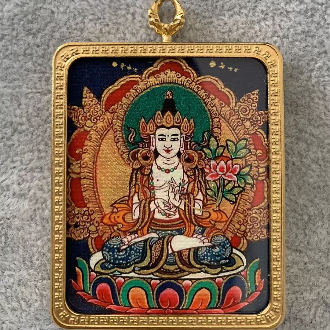 唐卡 马 大势至 民族风