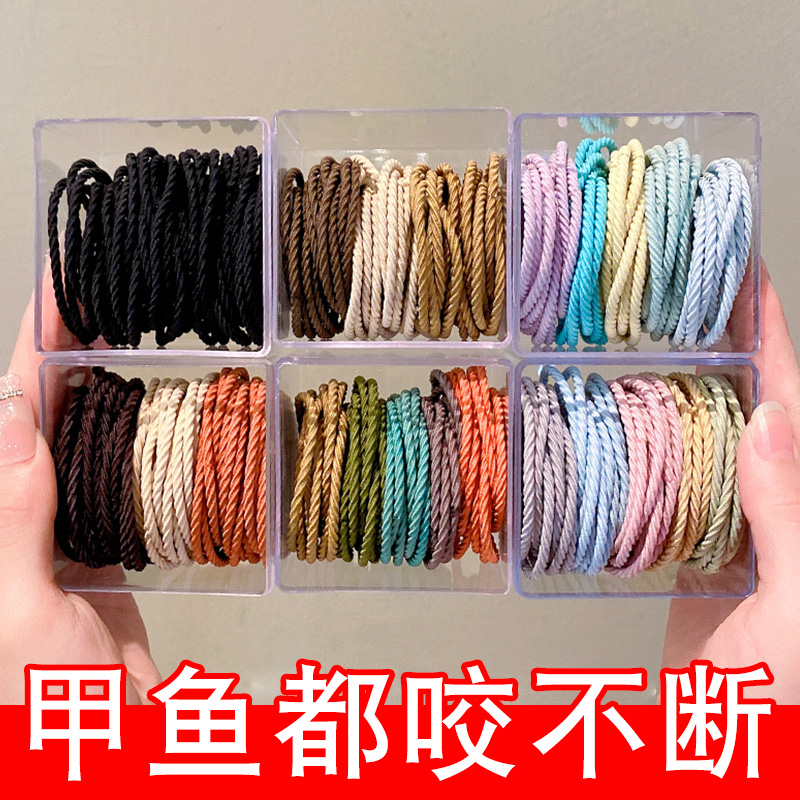 高弹力耐用头绳2023年新款发圈橡皮筋女绑高马尾发绳
