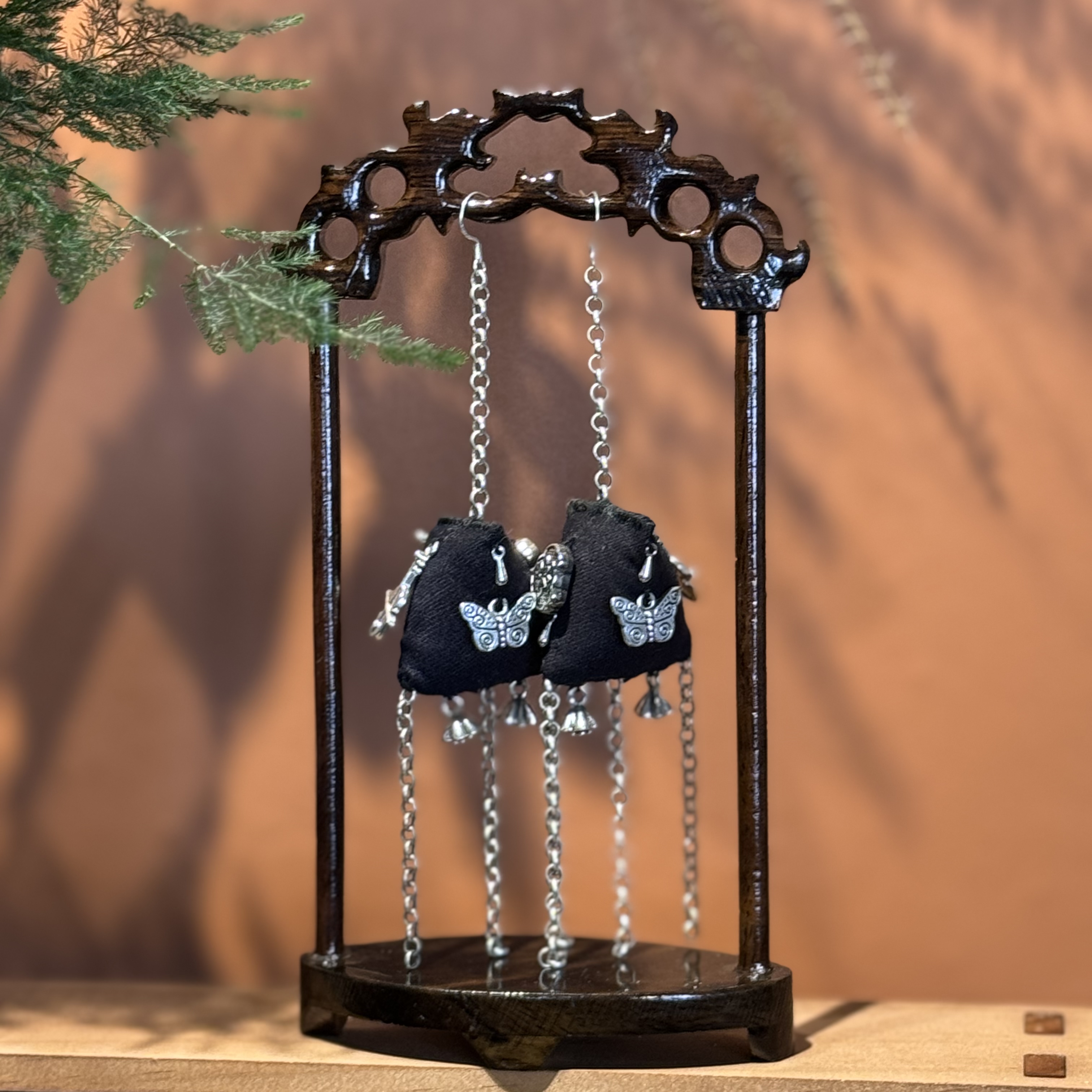 复古国风重工刺绣耳环耳坠民族风耳饰