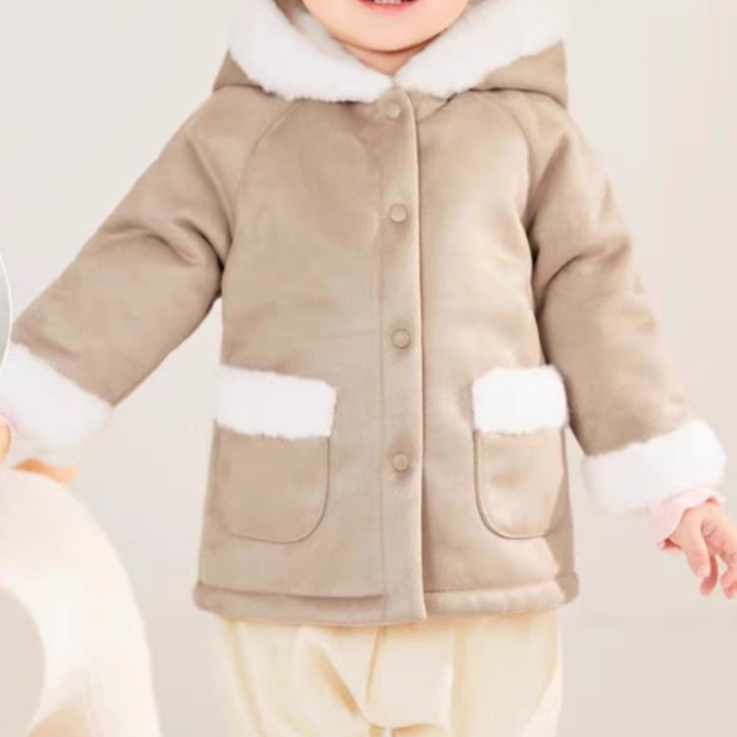 【商场同款】女童外套款棉服加绒保暖（剪标，没有吊牌，默认微瑕）