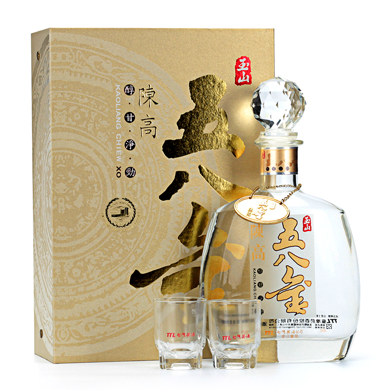 TTL/台湾烟酒股份有限公司玉山高粱酒五八金陈高礼盒装58度700ml