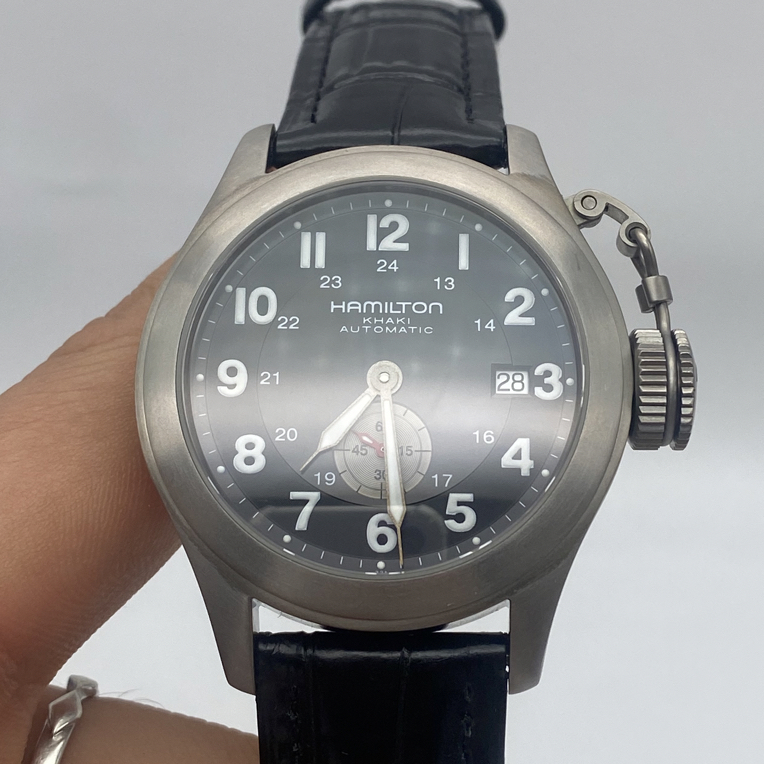 95新 Hamilton/汉米尔顿 卡其海军系列 表径：40mm 公价：一万多