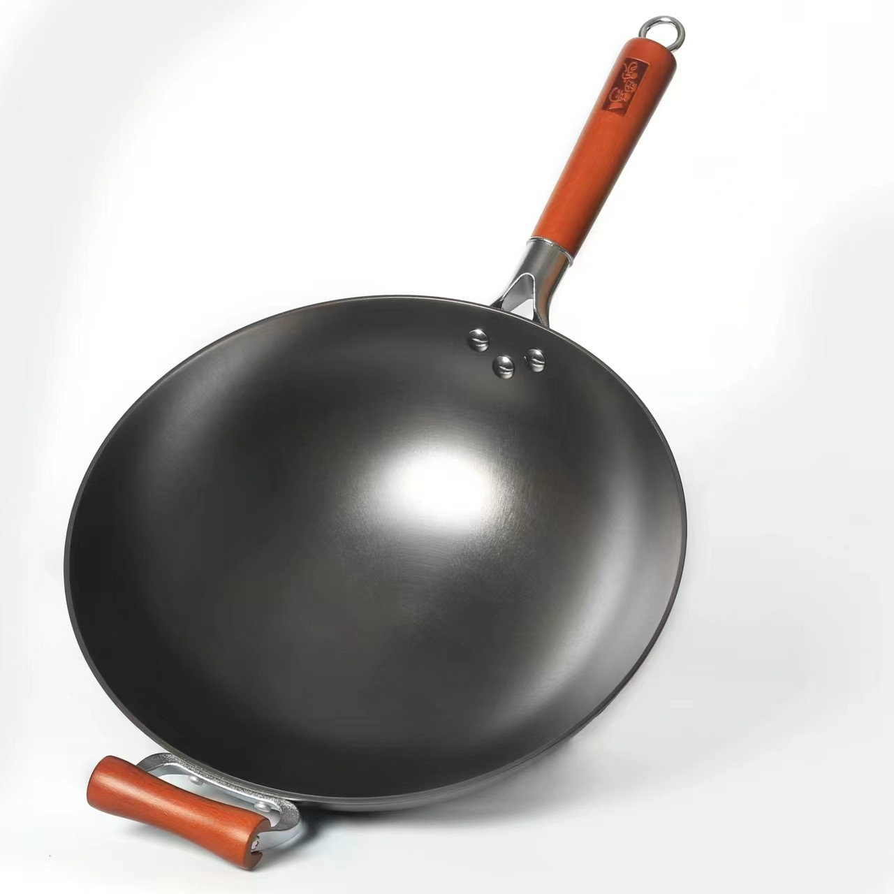 【九九家】华邦国匠高端品牌圆底炒锅家用生铁铸铁锅传统手工