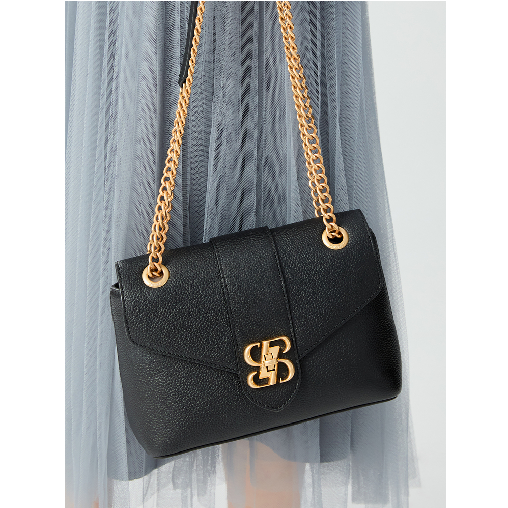 新款牛皮通勤信封包单肩斜挎包AB10255