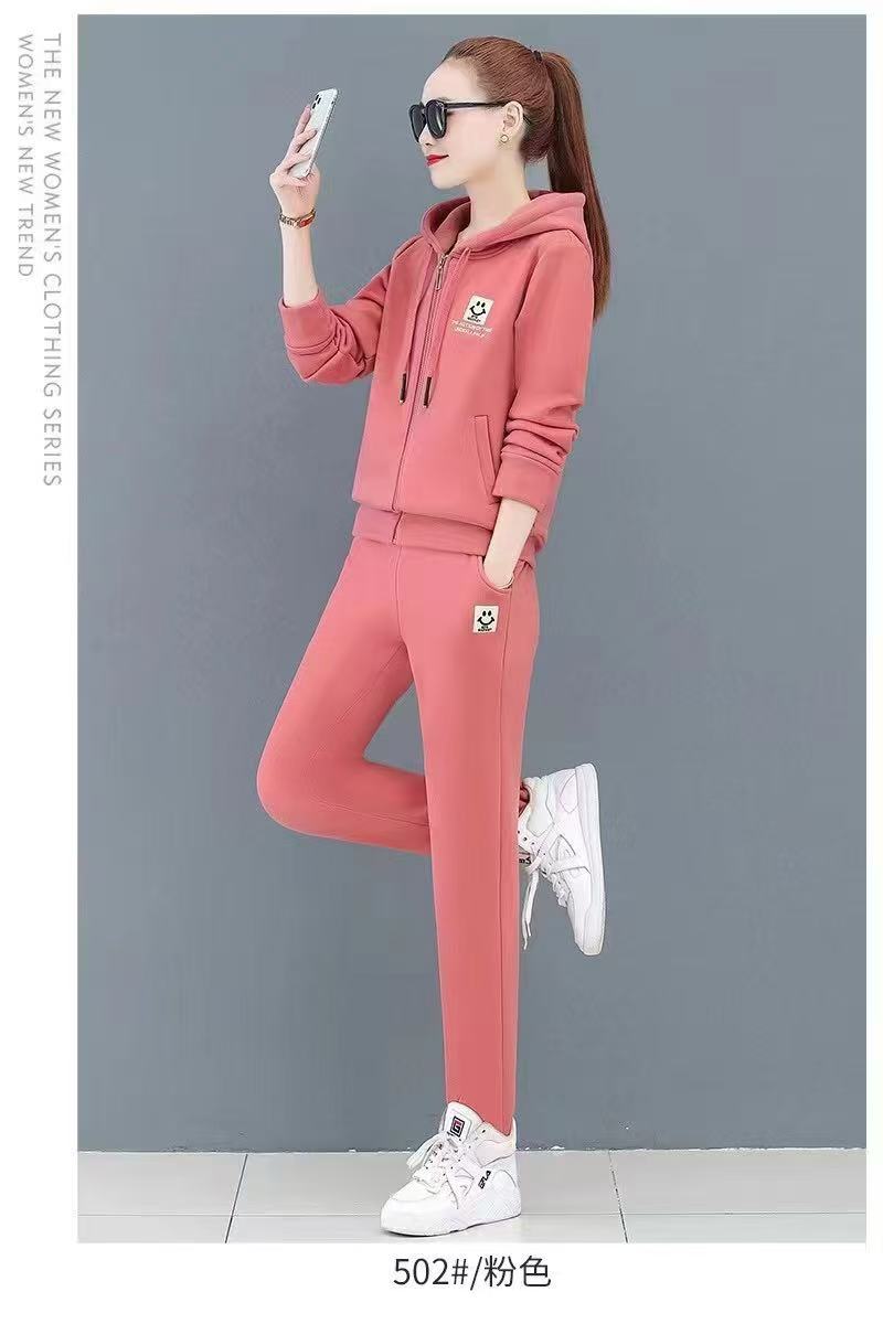 2024年时尚洋气质立领潮牌高级感春秋休闲服女士两件套