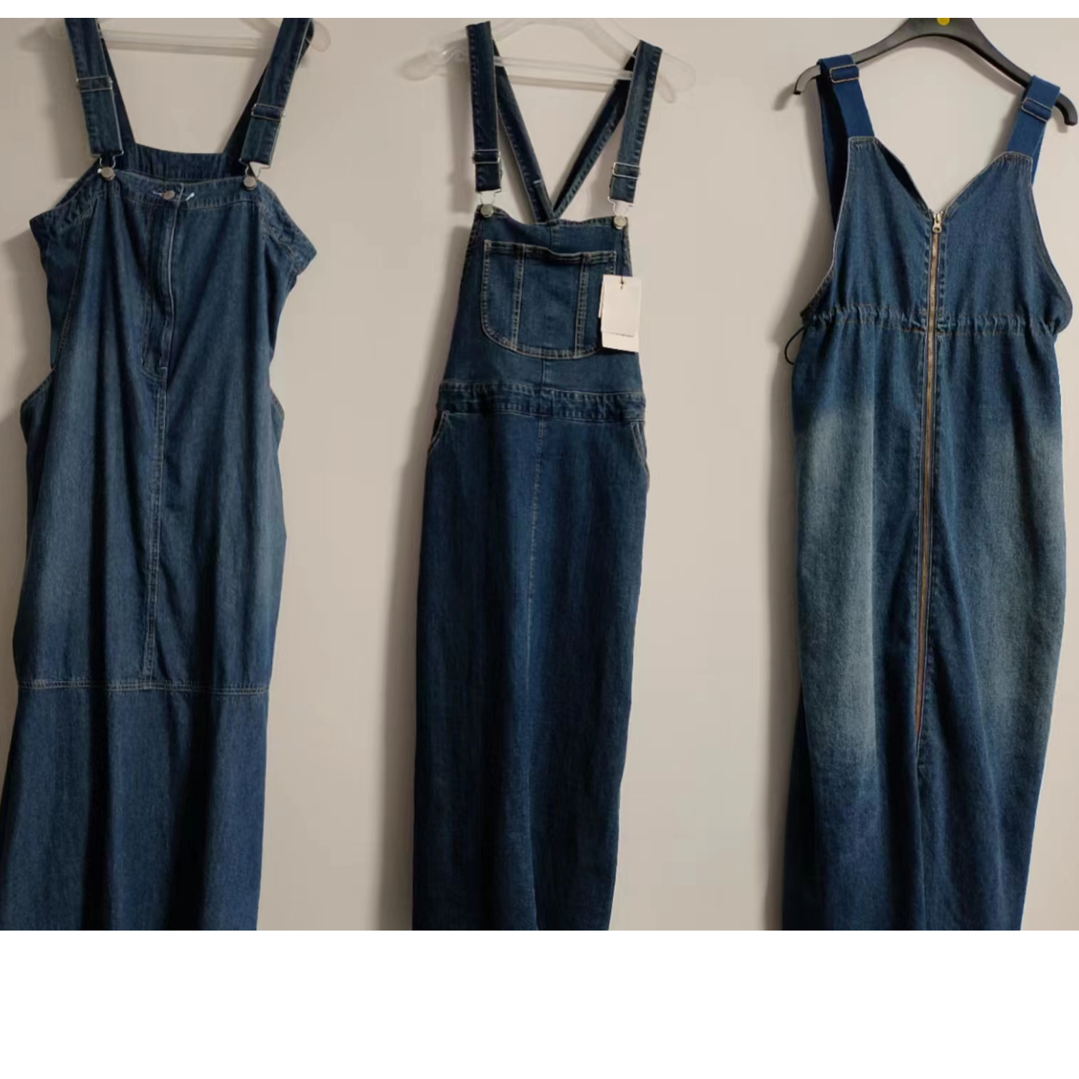 日本女款复古阔腿牛仔半身裙休闲夏季裤牛仔裤宽松显瘦直筒裤子