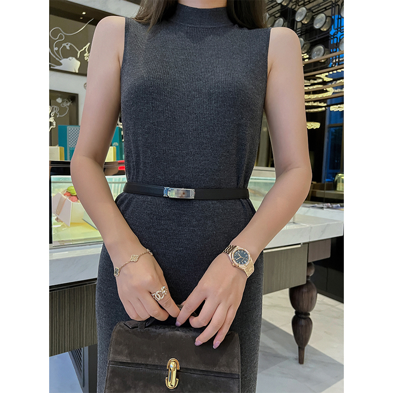 可调节凯利扣细腰带女百搭气质