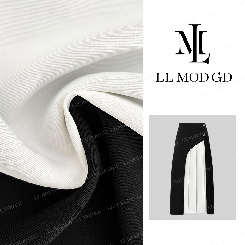 LL·MOD·GD【舒音】小众设计中长裙2024轻奢显瘦半身裙MY-252179