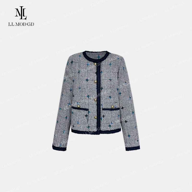 LL·MOD·GD【极光星】2024早秋小香风设计感时尚短外套XR-253225