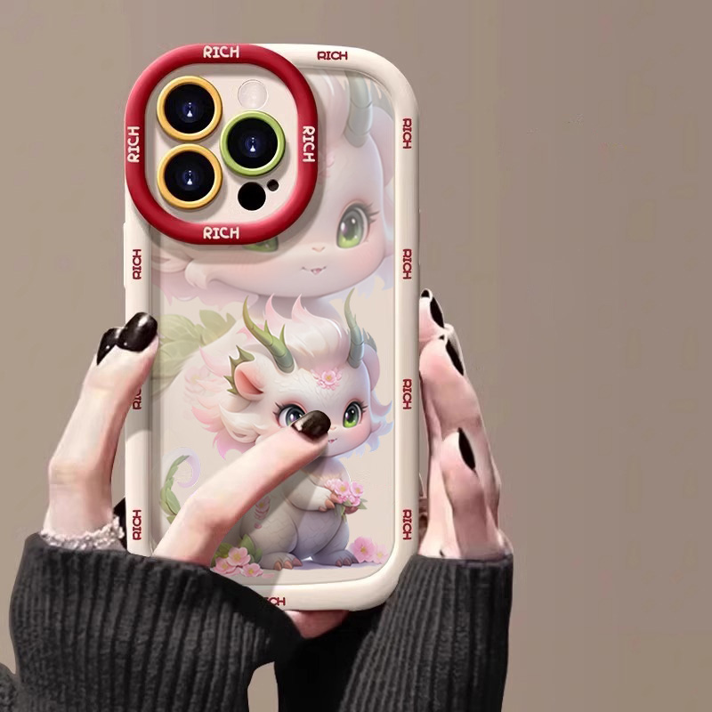龙年小神龙公主14promax手机壳iphone15全包13pro新年12pro软壳11