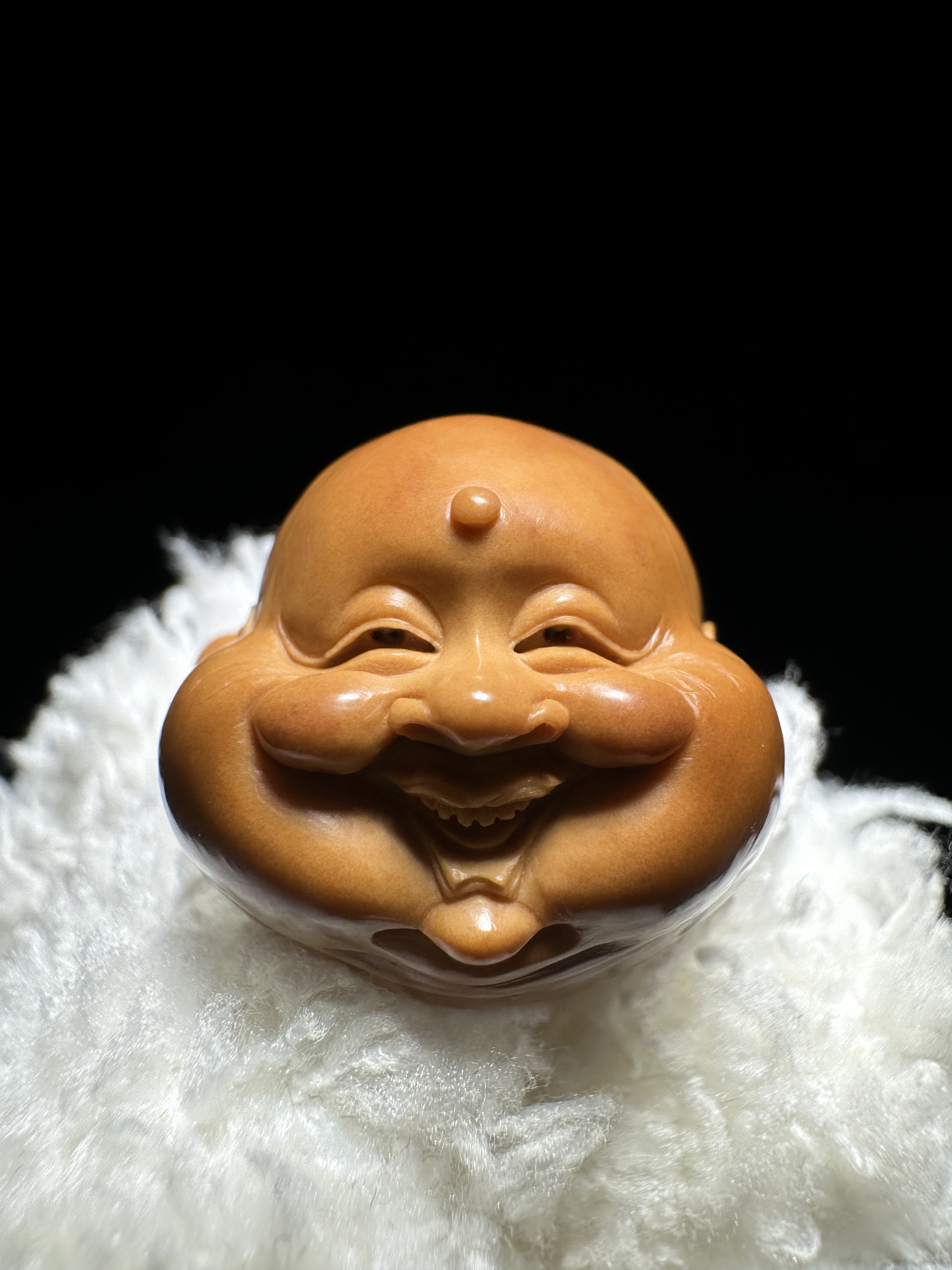 文乐本工原生态梅林铁核笑佛单颗实物实拍