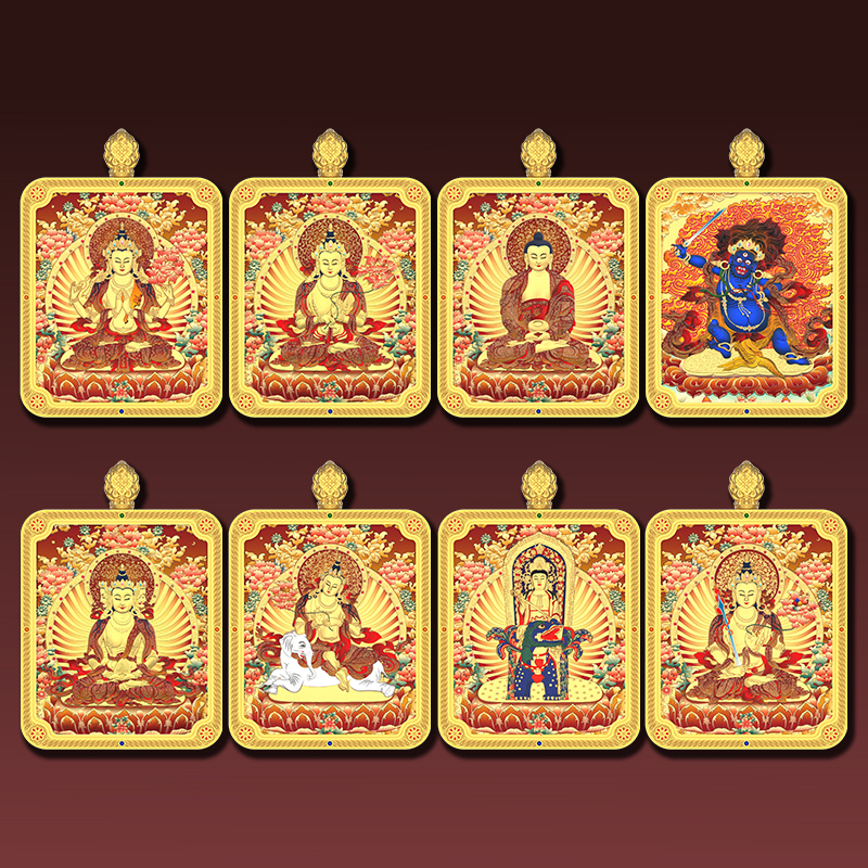 铜吊坠 铜吊坠 2026新款【五台山发货】精雕双面国风项链吊坠国潮