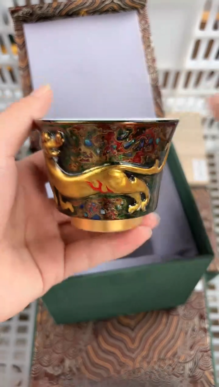 【闪购商品】@@LC178纤画漆艺大漆茶具