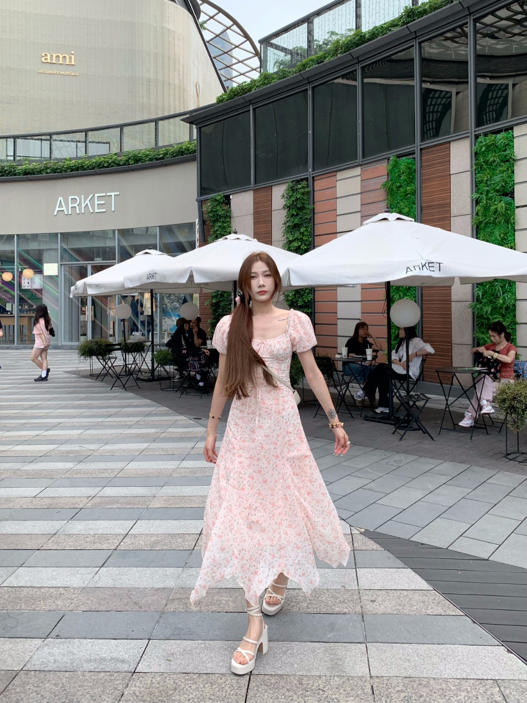 清清款/70不是七十【花城秘境】夏季韩系气质初恋碎花法式泡泡袖方