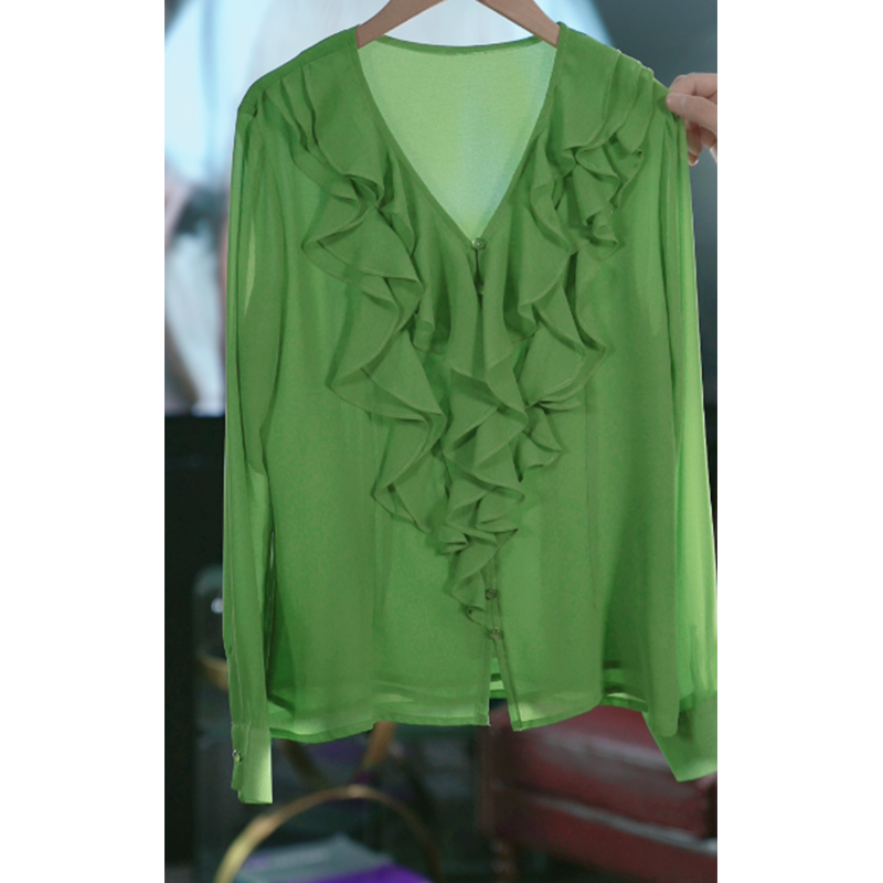 【设计师生哥】高档时尚新款秋季女装气质衬衫百搭休闲长袖款