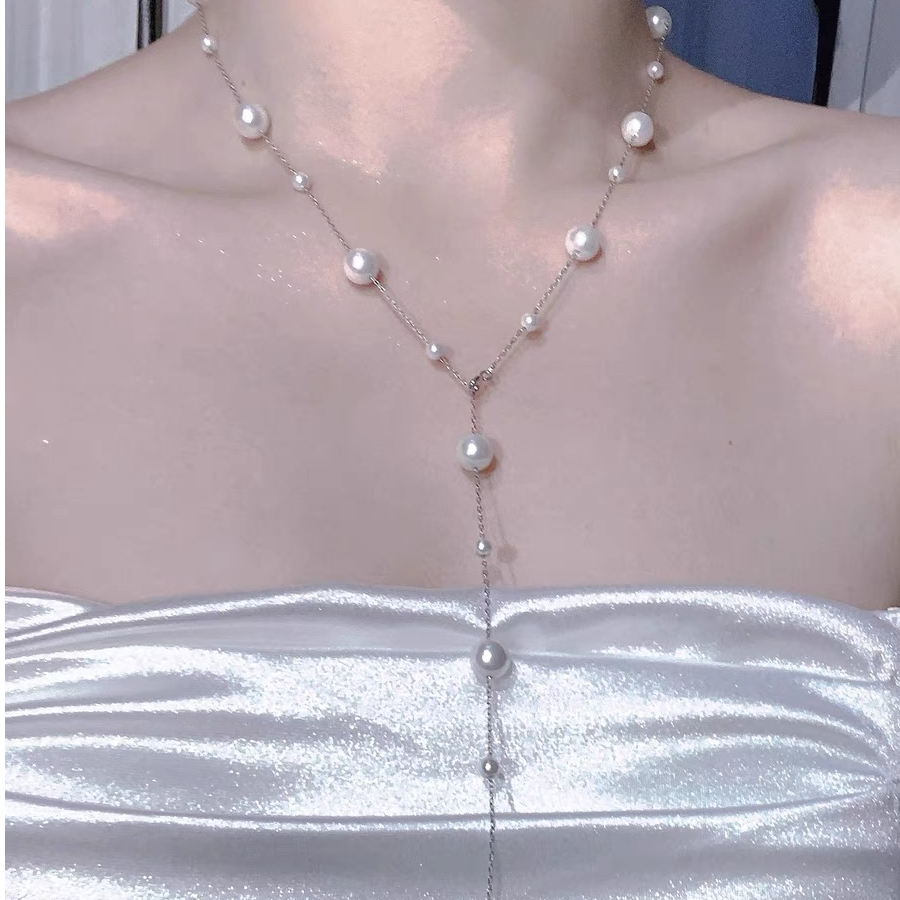 钛钢仿珍珠项链 【青霍价最后三天】03-8满天星小众
