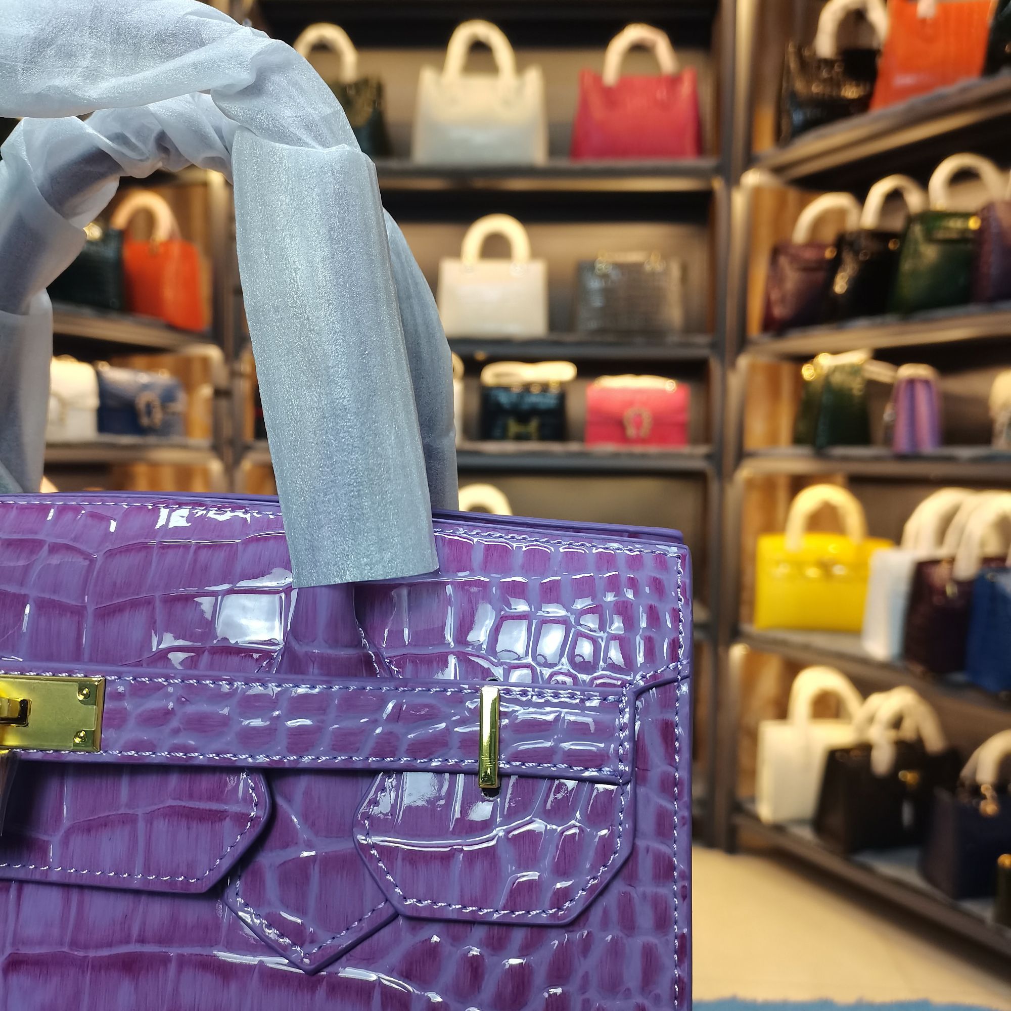 时尚金典轻奢金金款女士手提单肩包D